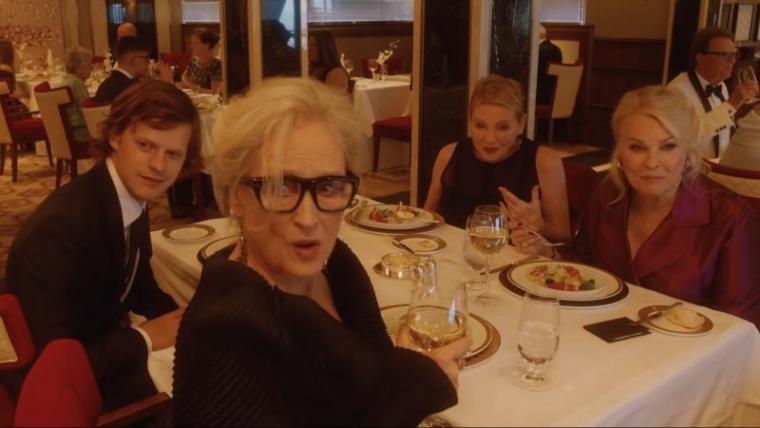 Lucas Hedges, Meryl Streep, Dianne Wiest, and Candice Bergen in Let Them All Talk