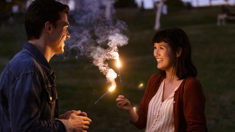 Finn Wittrock and Zoë Chao in Long Weekend