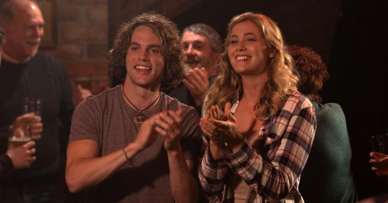 Jedidiah Goodacre and Rose Reid in Finding You