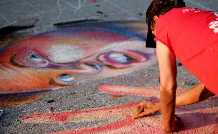 Quad City Arts' Chalk Fest at Schwiebert Riverfront Park -- June 26 and 27.