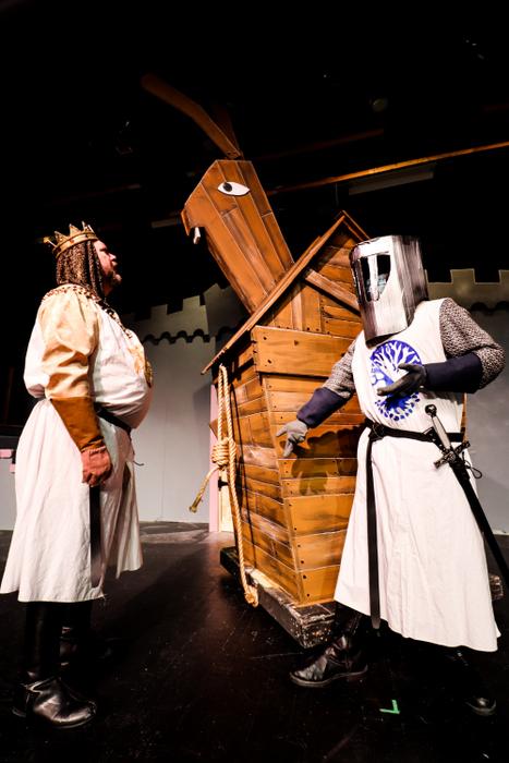 Brant Peitersen and Andy Curtiss in Monty Python's Spamalot