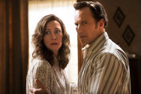 Vera Farmiga and Patrick Wilson in The Conjuring: The Devil Made Me Do It