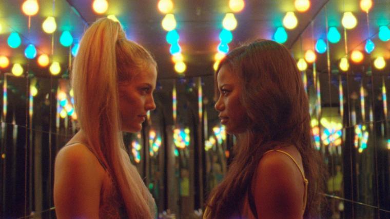 Riley Keough and Taylour Paige in Zola