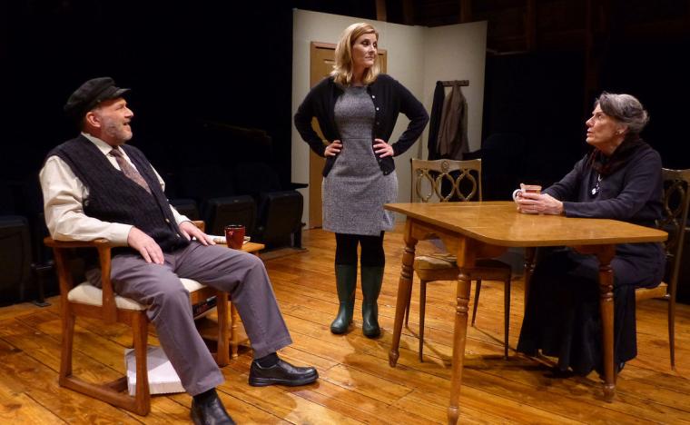 Kevin Babbitt, Jessica White, and Susan Perrin-Sallak in Outside Mullingar (photo by Jennifer Kingry)