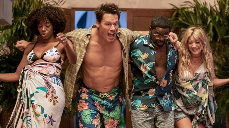 Yvonne Orji, John Cena, Lil Rel Howery, and Meredith Hagner in Vacation Friends