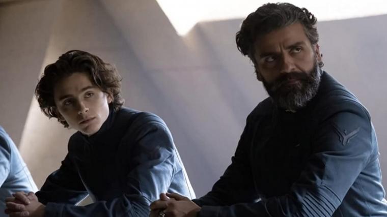 Timothee Chalamet and Oscar Isaac in Dune