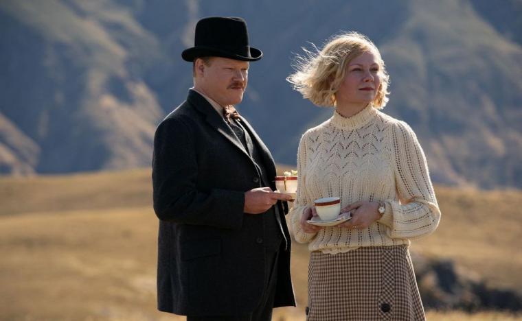 Jesse Plemons and Kirsten Dunst in The Power of the Dog