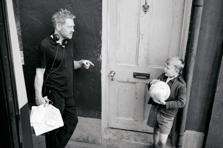 Kenneth Branagh directing Jude Hill in Belfast