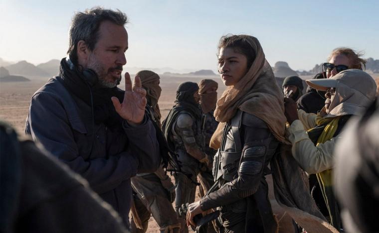 Denis Villeneuve directing Zendaya in Dune