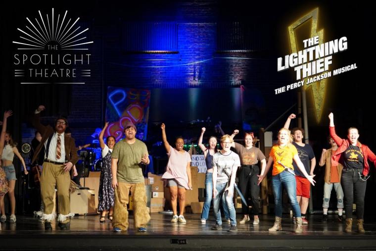 ensemble members in The Lightning Thief: The Percy Jackson Musical