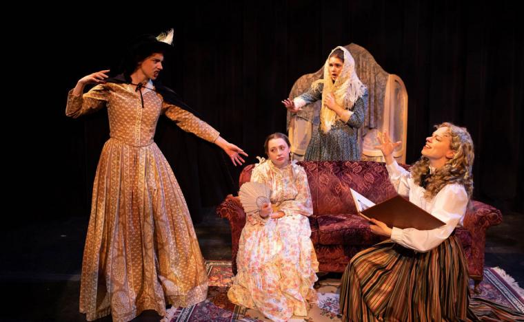 Bethany Anderson, Katie Link, Julia Beltz, and Quinnie Rodman in Little Women: The Musical