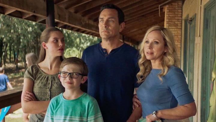 Cece Kelly, Jacob M. Wade, Tommy Woodard and Leigh-Allyn Baker in Family Camp