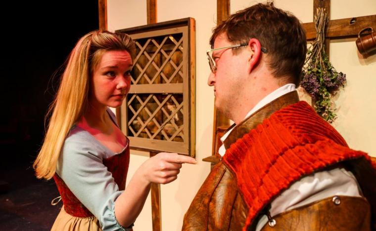 Lauren Van Speybroeck and Ben Holmes in "Something Rotten!"