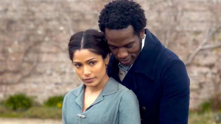 Freida Pinto and Sope Dirisu in Mr. Malcolm's List