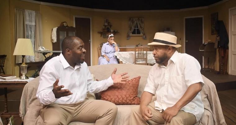 Ashley Harris, Nichole Collins-Payney, and Kermit Thomas in A Raisin in the Sun