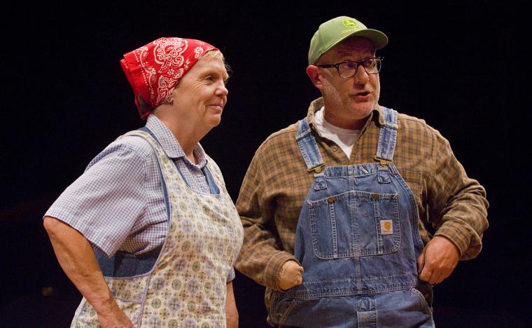 Janet VanderSchaaf and Patrick Kelley in Leaving Iowa