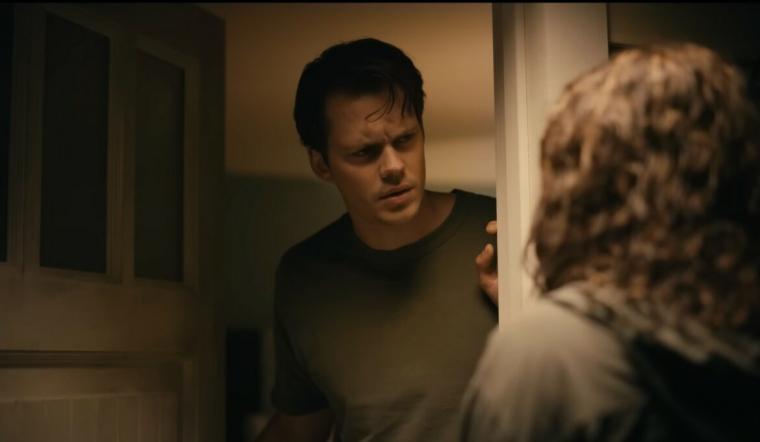 Bill Skarsgård and Georgina Campbell in Barbarian