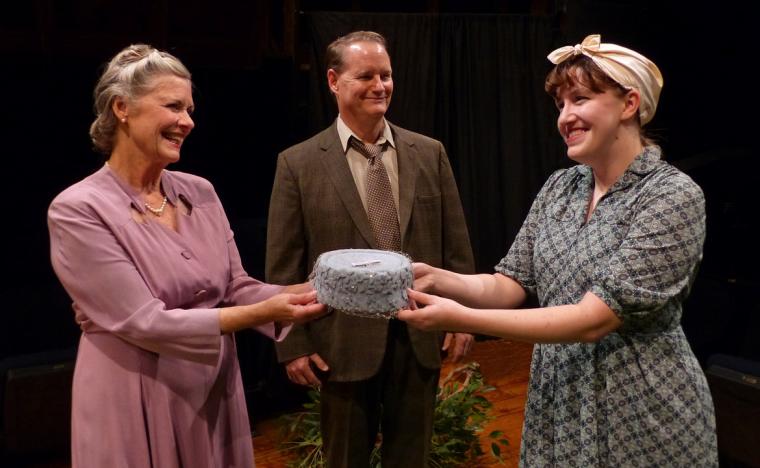 Carol Neuleib, Kevin Keck, and Elizabeth Shaffer in All My Sons