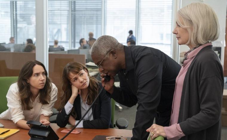 Zoe Kazan, Carey Mulligan, Andre Braugher, and Patricia Clarkson in She Said