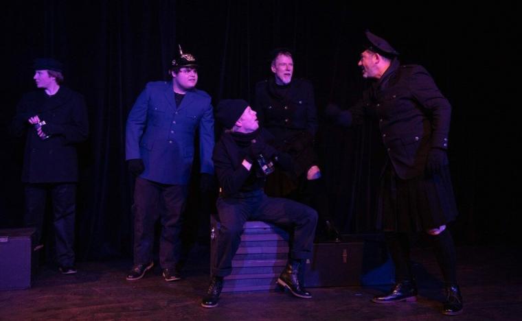 Drew DeKeyrel, Jorge Mendez, Daniel Williams, Don Faust, and Kirsten V. Myers Sr. in All Is Calm: The Christmas Truce of 1914