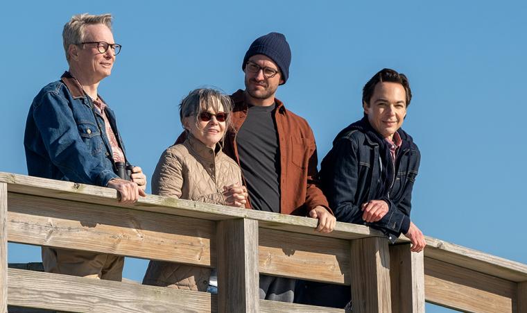 Bill Irwin, Sally Field, Ben Aldridge, and Jim Parsons in Spoiler Alert