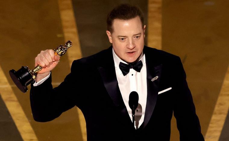 Best Actor winner Brendan Fraser