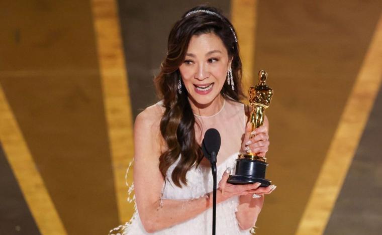 Best Actress winner Michelle Yeoh