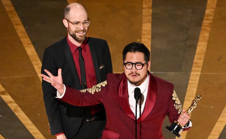 Best Directing winners Daniel Scheinert and Dan Kwan