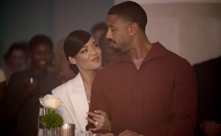 Tessa Thompson and Michael B. Jordan in Creed III