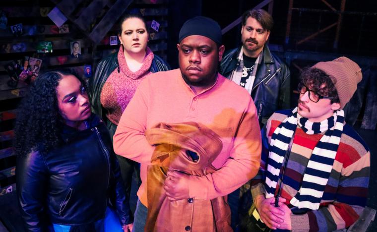 Kira Rangel, Myka Walljasper, Keenan Wilson, Tim Dominicus, and Chase Austin in Rent