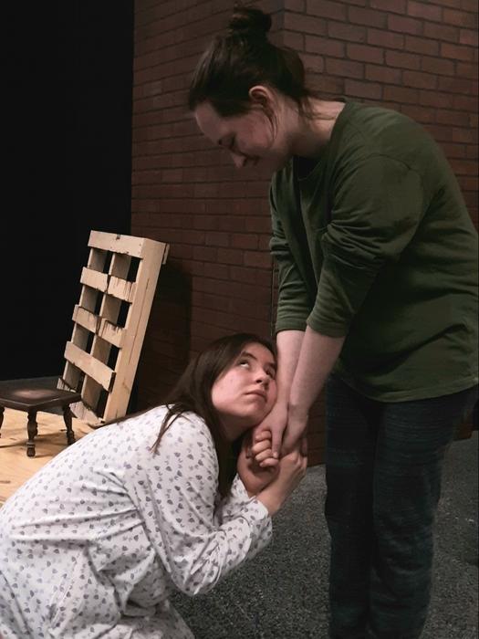 Maesi Geigle and Olivia Hoft in "Very Still & Hard to See (A Short Play Cycle)"