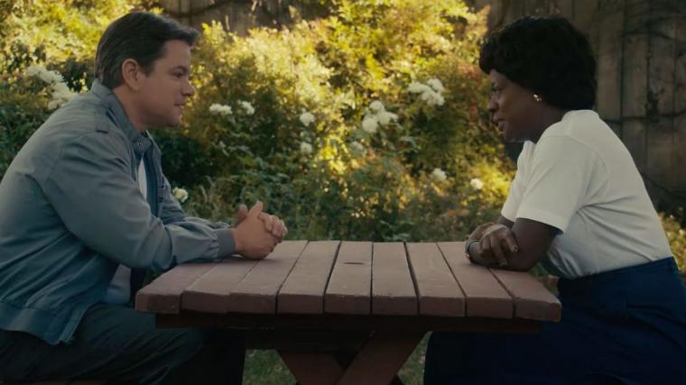 Matt Damon and Viola Davis in Air