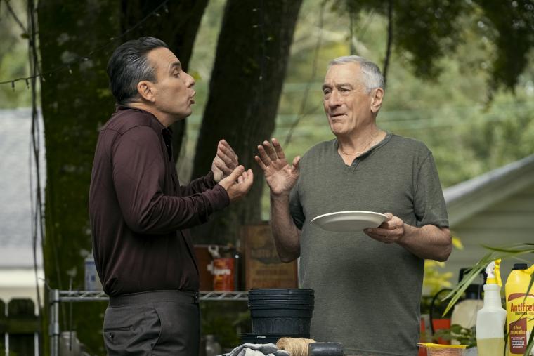 Sebastian Maniscalco and Robert De Niro in About My Father