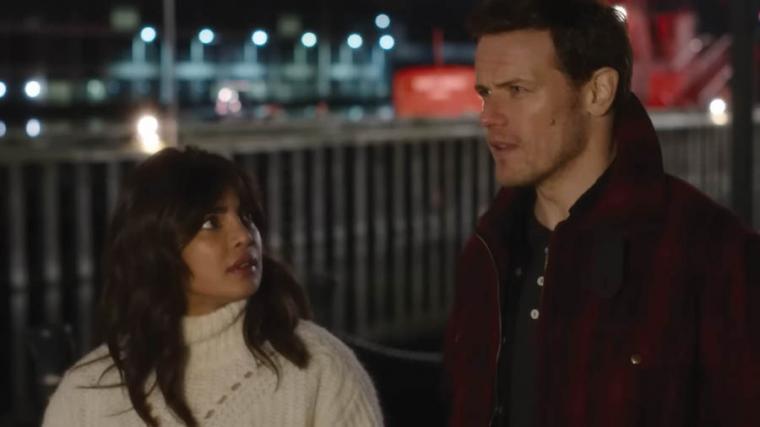 Priyanka Chopra Jones and Sam Heughan in Love Again