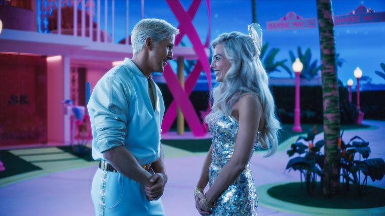 Ryan Gosling and Margot Robbie in Barbie