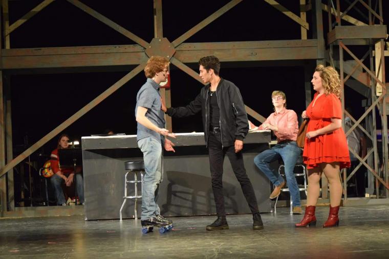 Jack Bevans, Carter Jargo, Nate Gaghagen, and Peyton Reese in Footloose