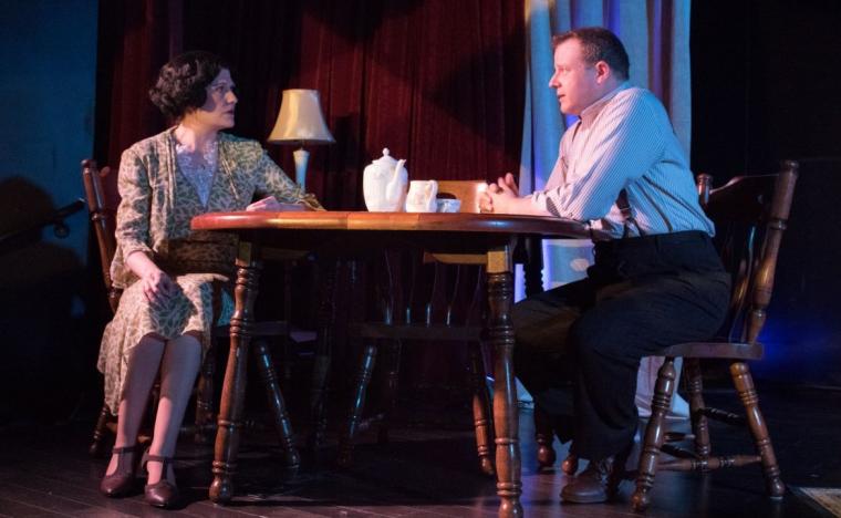 Jackie McCall and Tristan Tapscott in The Glass Menagerie