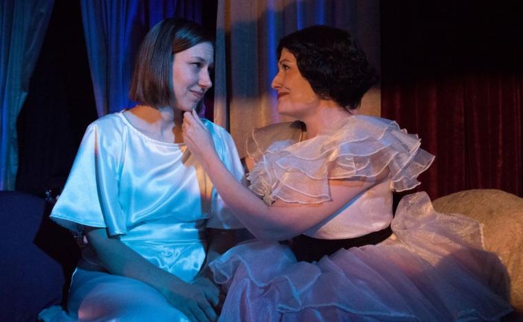 Jo E. Vasquez and Jackie McCall in The Glass Menagerie
