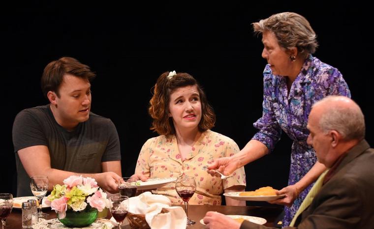 Tyler Henning, Elizabeth Shaffer, Jackie Patterson, and Kevin Babbitt in Over the River & Through the Woods