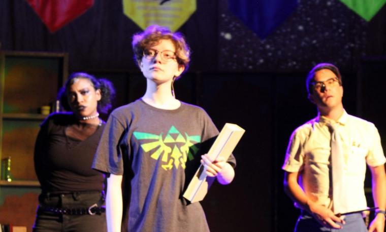 Kira Rangel, Izzy Dudek, and Tommy Ratkiewicz-Stierwalt in Puffs