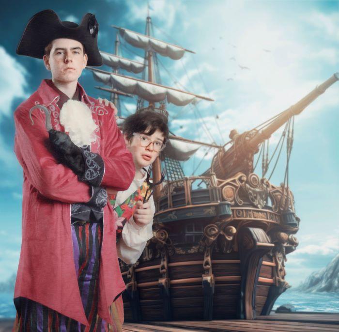 Oliver Martin and Lansing-Stoeffler in Peter Pan Jr.