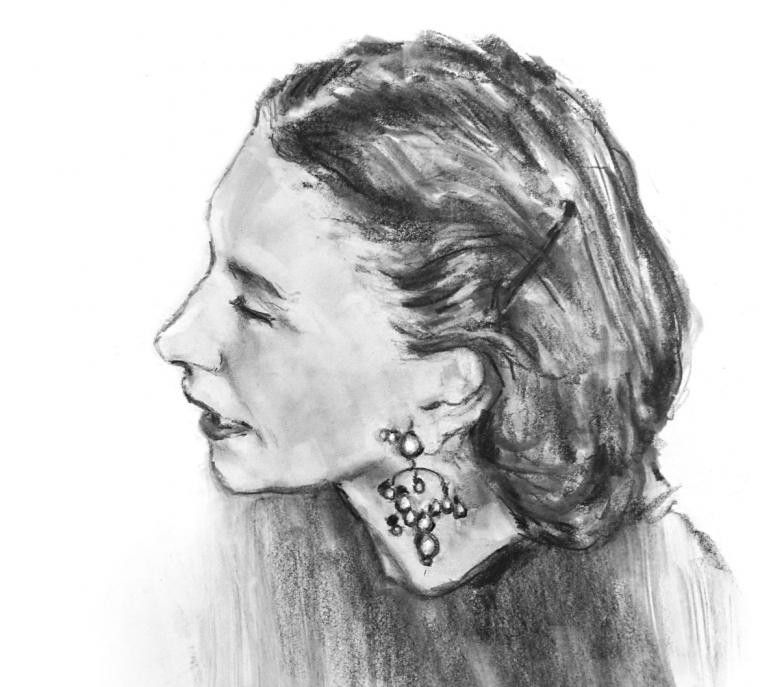 Isabel Bloom drawing by Bruce Walters