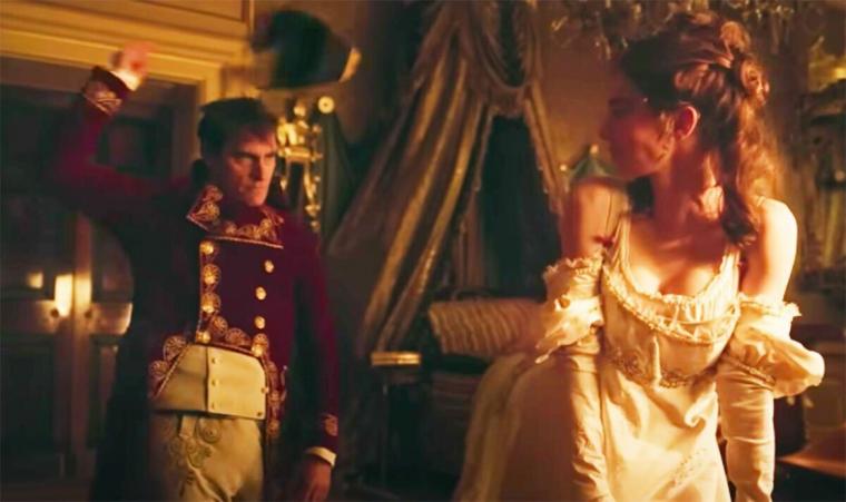 Joaquin Phoenix and Vanessa Kirby in Napoleon