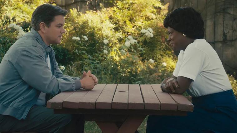 Matt Damon and Viola Davis in Air