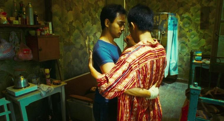 Leslie Cheung and Tony Leung in Happy Together