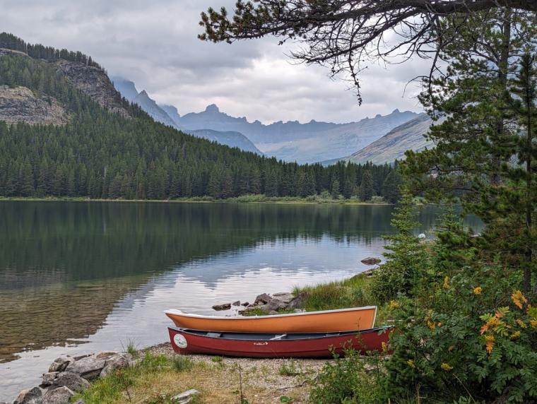 Lake Easley Skirted on the Approach to Grinnell Glacier