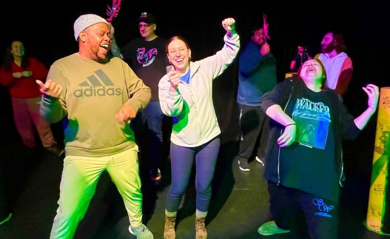 Keenen Wilson, Jo E. Vasauez, and Sarah Goodall in Punk Rock Lobster