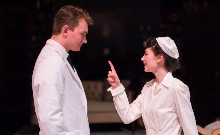 Zach Zelnio and Kassidy Holdridge in Harvey (photo by Jesse Mohr)