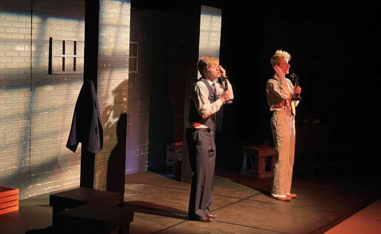 Daniel Williams and Adam Cerny in Thrill Me: The Leopold & Loeb Story