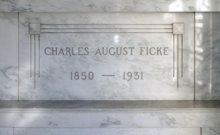 Charles August Ficke gravesite (photo by Bruce Walters).